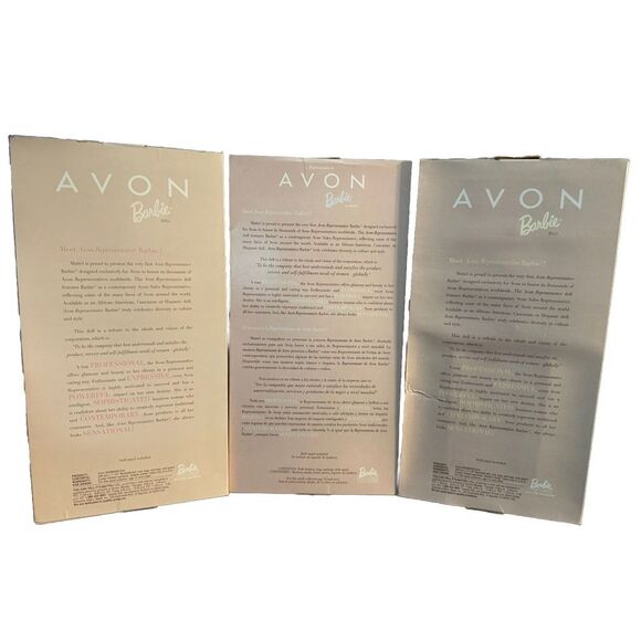 VINTAGE Set of 3 Special Editions AVON REPRESENTATIVE Barbies IN BOXES - Picture 14 of 16